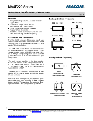 MADS-002200-1279OT Datasheet PDF M/A-COM Technology Solutions, Inc.