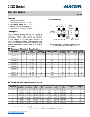 2031-6335-00 Datasheet PDF M/A-COM Technology Solutions, Inc.