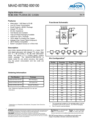 MAAD-007082-0001TB Datasheet PDF M/A-COM Technology Solutions, Inc.