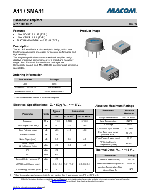 MAAM-008715-0SMA11 Datasheet PDF M/A-COM Technology Solutions, Inc.