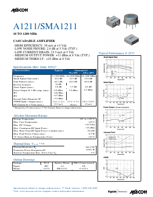 CA1211 Datasheet PDF Tyco Electronics