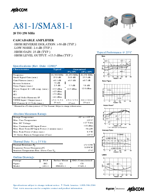 CA81-1 Datasheet PDF Tyco Electronics