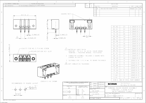 1-284519-0 Datasheet PDF Tyco Electronics