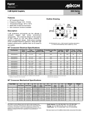 2031 Datasheet PDF Tyco Electronics