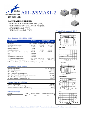 SMA81-2 Datasheet PDF Tyco Electronics