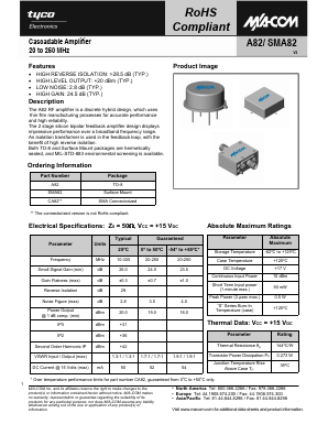 SMA82 Datasheet PDF Tyco Electronics
