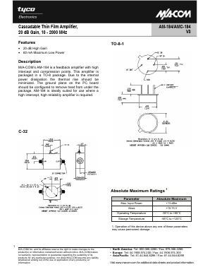 AM-184 Datasheet PDF Tyco Electronics