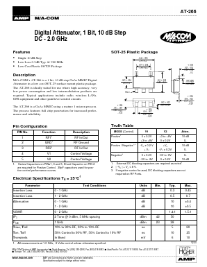 AT-266TR Datasheet PDF Tyco Electronics