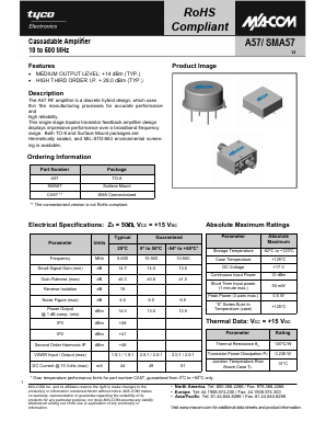 CA57 Datasheet PDF Tyco Electronics