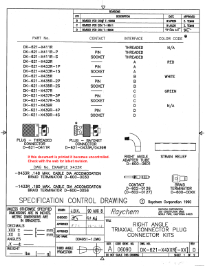 DK-621-0411R Datasheet PDF Tyco Electronics