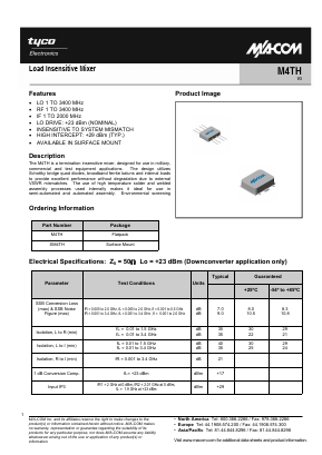M4TH Datasheet PDF Tyco Electronics