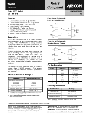 MASWSS0166SMB Datasheet PDF Tyco Electronics