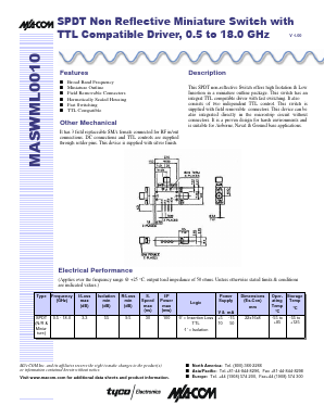 MASWML0010 Datasheet PDF Tyco Electronics