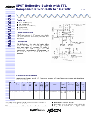 MASWML028 Datasheet PDF Tyco Electronics