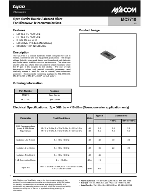 MC2710 Datasheet PDF Tyco Electronics