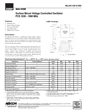 MLO81100-01960 Datasheet PDF Tyco Electronics