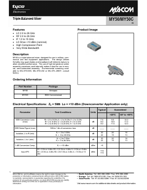 MY50 Datasheet PDF Tyco Electronics