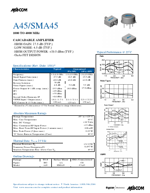 A45 Datasheet PDF Tyco Electronics