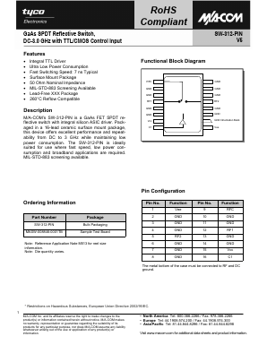 MASW-008846-0001TB Datasheet PDF Tyco Electronics