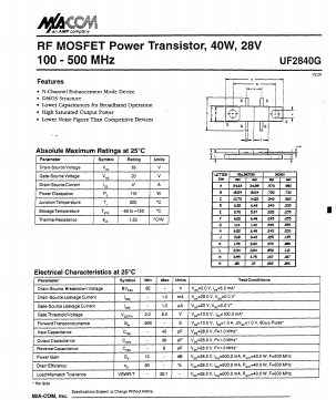 UF284OG Datasheet PDF Tyco Electronics