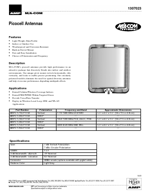1307023 Datasheet PDF Tyco Electronics
