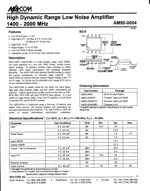 AM500004V3 Datasheet PDF Tyco Electronics