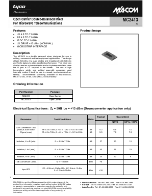 MC2413-2 Datasheet PDF Tyco Electronics