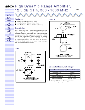 AM-155PIN Datasheet PDF Tyco Electronics