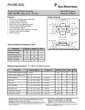 PH1090-350L Datasheet PDF Tyco Electronics