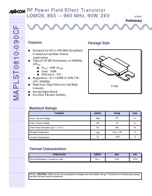 MAPLST0810-090CF Datasheet PDF Tyco Electronics