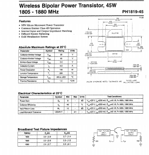 PH1819-45 Datasheet PDF Tyco Electronics