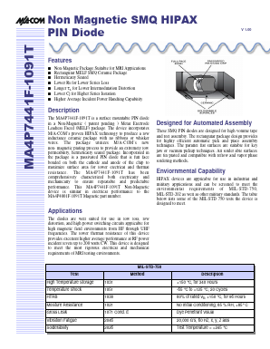 MA4P7441F-1091T Datasheet PDF Tyco Electronics