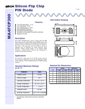 MA4FCP300-W Datasheet PDF Tyco Electronics
