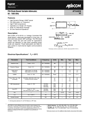 AT10-0019-TB Datasheet PDF Tyco Electronics