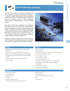 PESD0603-240 Datasheet PDF Tyco Electronics