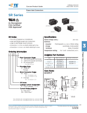 20ESRM-3 Datasheet PDF Tyco Electronics