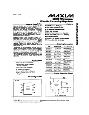 MAX630 Datasheet PDF Maxim Integrated
