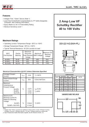 SL26FL Datasheet PDF Micro Commercial Components