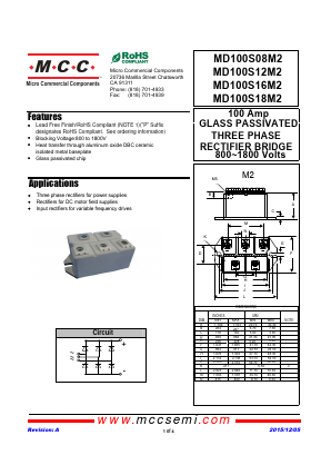 MD100S12M2 Datasheet PDF Micro Commercial Components