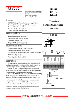 SL03 Datasheet PDF Micro Commercial Components
