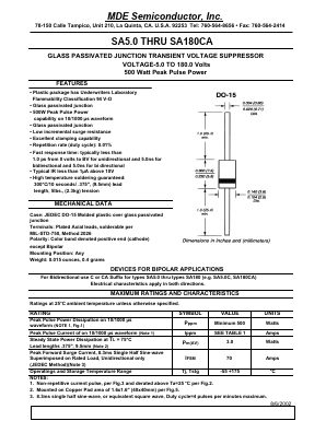SA110C Datasheet PDF MDE Semiconductor