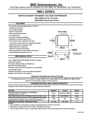 SMDJ33A Datasheet PDF MDE Semiconductor
