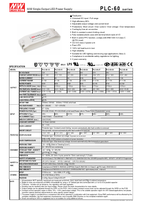 PLC-60-36 Datasheet PDF Mean Well Enterprises Co., Ltd.