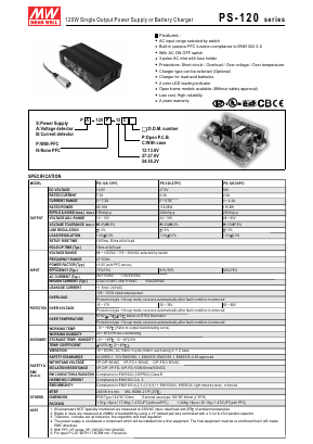 PS-120P-54P Datasheet PDF Mean Well Enterprises Co., Ltd.