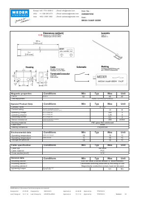 MK041A66F500W Datasheet PDF Meder Electronic