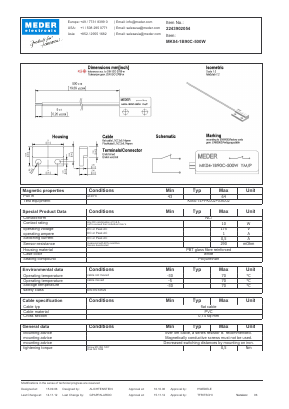 MK041B90C500W Datasheet PDF Meder Electronic
