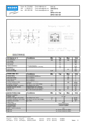 DIP05-1A72-12D Datasheet PDF Meder Electronic