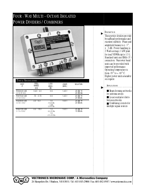 PD04020-4M Datasheet PDF Micronetics, Inc.