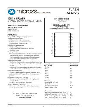 5962-9669001HTA Datasheet PDF Micross Components