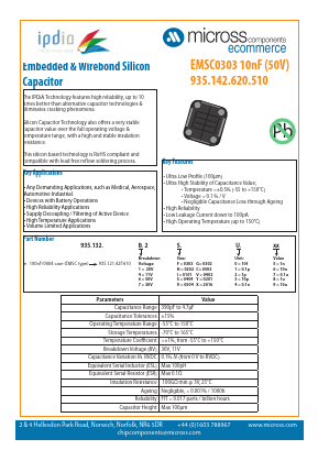 EMSC0303-10NF Datasheet PDF Micross Components